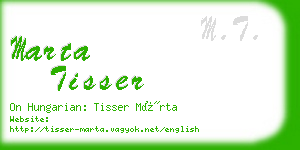 marta tisser business card